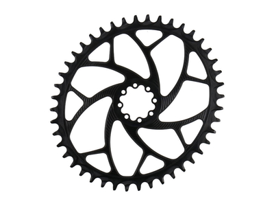 ALUGEAR Kettenblatt oval ELM Direct Mount | 1-fach narrow-wide SRAM 8-Loch Road/CX/Gravel 42 Zähne schwarz