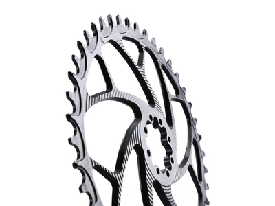 ALUGEAR Kettenblatt oval ELM Direct Mount | 1-fach narrow-wide SRAM 8-Loch Road/CX/Gravel 48 Zhne schwarz