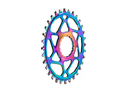 ABSOLUTE BLACK Chainring Direct Mount oval BOOST 148 | Race Face Cinch Crank | PVD rainbow