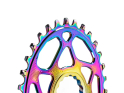 ABSOLUTE BLACK Chainring Direct Mount oval BOOST 148 | Race Face Cinch Crank | PVD rainbow 30 Teeth