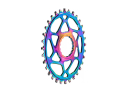 ABSOLUTE BLACK Kettenblatt Direct Mount oval BOOST 148 | Race Face Cinch Kurbel | PVD rainbow 30 Zähne