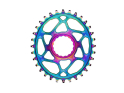 ABSOLUTE BLACK Kettenblatt Direct Mount oval BOOST 148 | Race Face Cinch Kurbel | PVD rainbow 32 Zähne
