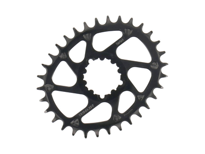 CRUEL COMPONENTS Chainring oval Vo Direct Mount 3 mm Offset for SRAM Boost Cranks | black 32 Teeth