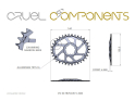 CRUEL COMPONENTS Kettenblatt oval Vo Direct Mount 6 mm Offset für SRAM Kurbeln | rot 32 Zähne