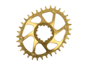 CRUEL COMPONENTS Chainring oval Vo Direct Mount 6 mm Offset for SRAM Cranks | gold