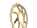 CRUEL COMPONENTS Chainring oval Vo Direct Mount 6 mm Offset for SRAM Cranks | gold 32 Teeth
