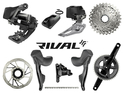 SRAM Rival eTap AXS Road Disc HRD Flat Mount Road Group 2x12 | 46-33 Teeth 172,5 mm 10 - 36 Teeth without Rotors without Bottom Bracket