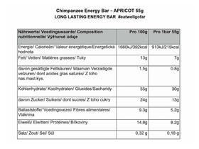 CHIMPANZEE Energie Riegel Natural Apricot | 55g Riegel