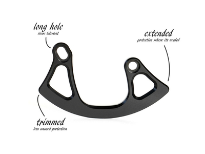 77DESIGNZ Bashguard Crash Plate ISCG 05 V2 | 36 Teeth black