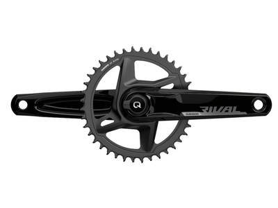 SRAM Rival 1 eTap AXS Wide Road Disc HRD Flat Mount Rennrad Gruppe 1x12 | Quarq Powermeter Kurbel | 40 Zhne 170 mm 10 - 30 Zhne ohne Bremsscheiben SRAM DUB | PressFit30