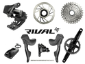 SRAM Rival 1 eTap AXS Wide Road Disc HRD Flat Mount Road Group 1x12 | Quarq Powermeter Crank Crank | 40 Teeth 175 mm 10 - 30 Teeth without Disc Brake Rotors without Bottom Bracket