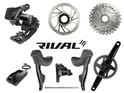 SRAM Rival 1 eTap AXS Wide Road Disc HRD Flat Mount Road Group 1x12 | Quarq Powermeter Crank Crank | 40 Teeth 175 mm 10 - 36 Teeth Paceline XR Rotor 160 mm | Center Lock (front and rear) without Bottom Bracket