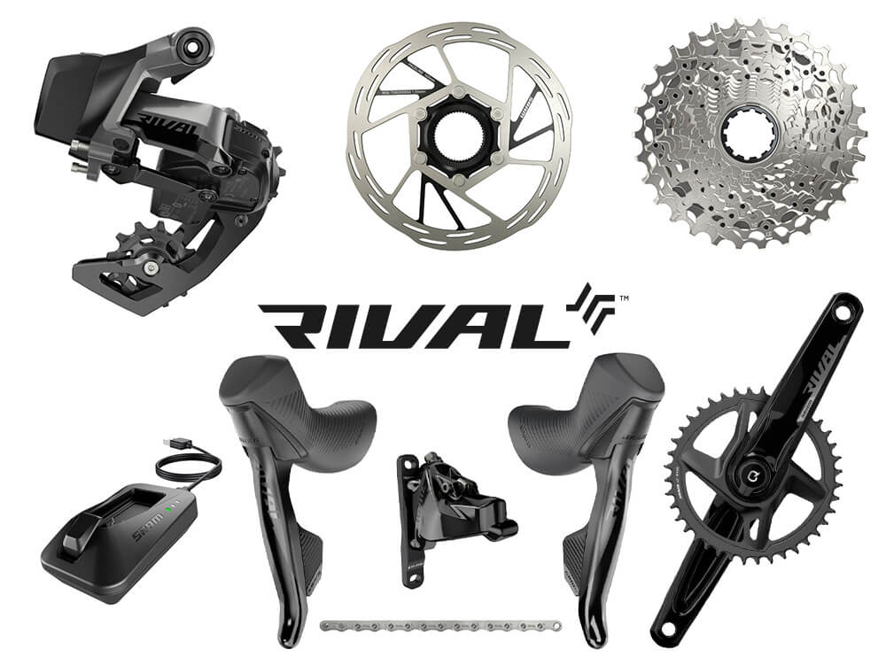 SRAM Rival 1 eTap AXS Wide Road Disc HRD Flat Mount Road