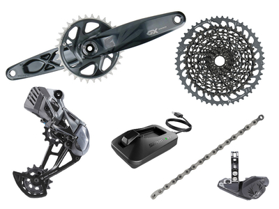 SRAM GX Eagle AXS DUB MTB Gruppe 1x12 | 52 Zhne | Aluminium Kurbel 175 mm SRAM DUB | PressFit PF41 BB89,5 | BB92