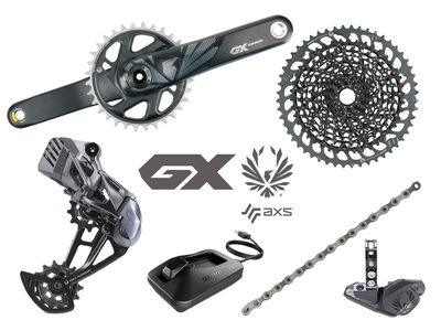 SRAM GX Eagle AXS DUB MTB Group 1x12 | BOOST | 52 Teeth | Carbon Crank 170 mm SRAM DUB | BSA 68 mm | 73 mm