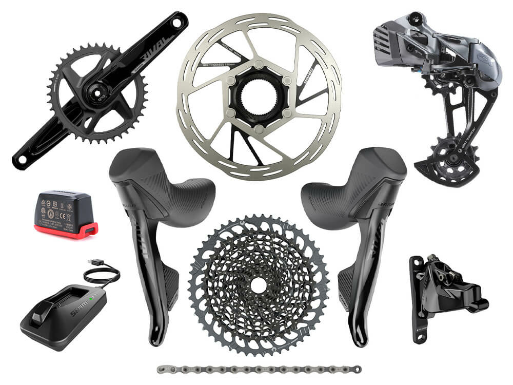 SRAM Mullet Rival eTap GX Eagle AXS Gravel Group | 52 Teeth
