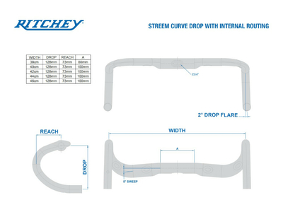 RITCHEY Lenker WCS Road Streem | Di2 ready 420 mm