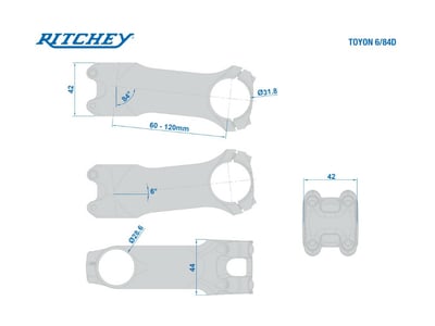 RITCHEY Vorbau WCS Toyon matt schwarz 6 70 mm