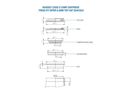RITCHEY Upper Headset Logic-E 1 1/8