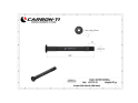 CARBON-TI Thru Axle X-Lock EVO 12x1,5 Road | 120 mm black