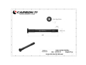 CARBON-TI Thru Axle X-Lock EVO 12x1,75 Road | 122 mm black matte