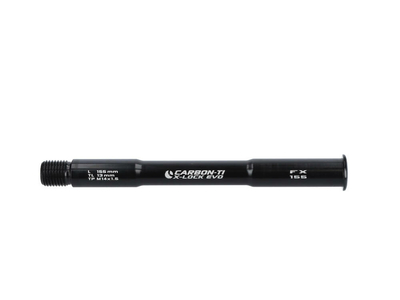 CARBON-TI Steckachse X-Lock EVO 15x1,5 X-FOX Boost | 155 mm rot