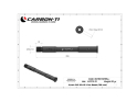 CARBON-TI Steckachse X-Lock EVO 15x1,5 X-FOX Boost | 155 mm giftgrün