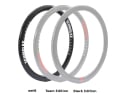 SCHMOLKE Felge 28" Rennrad TLO 30 Clincher Carbon Tubeless Ready | White Edition 24 Loch