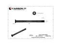 CARBON-TI Thru Axle X-Lock EVO 12x1,0 X-12 Boost | 166 mm black