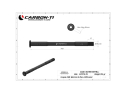 CARBON-TI Thru Axle X-Lock EVO 12x1,5 X-E-Thru Boost | 178 mm black matte