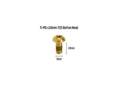 KOGEL BEARINGS Titanium Screw Set for Brake Disc | M5x10 gold