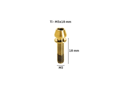 KOGEL BEARINGS Titanium Screw Set for Stem | M5x20 gold