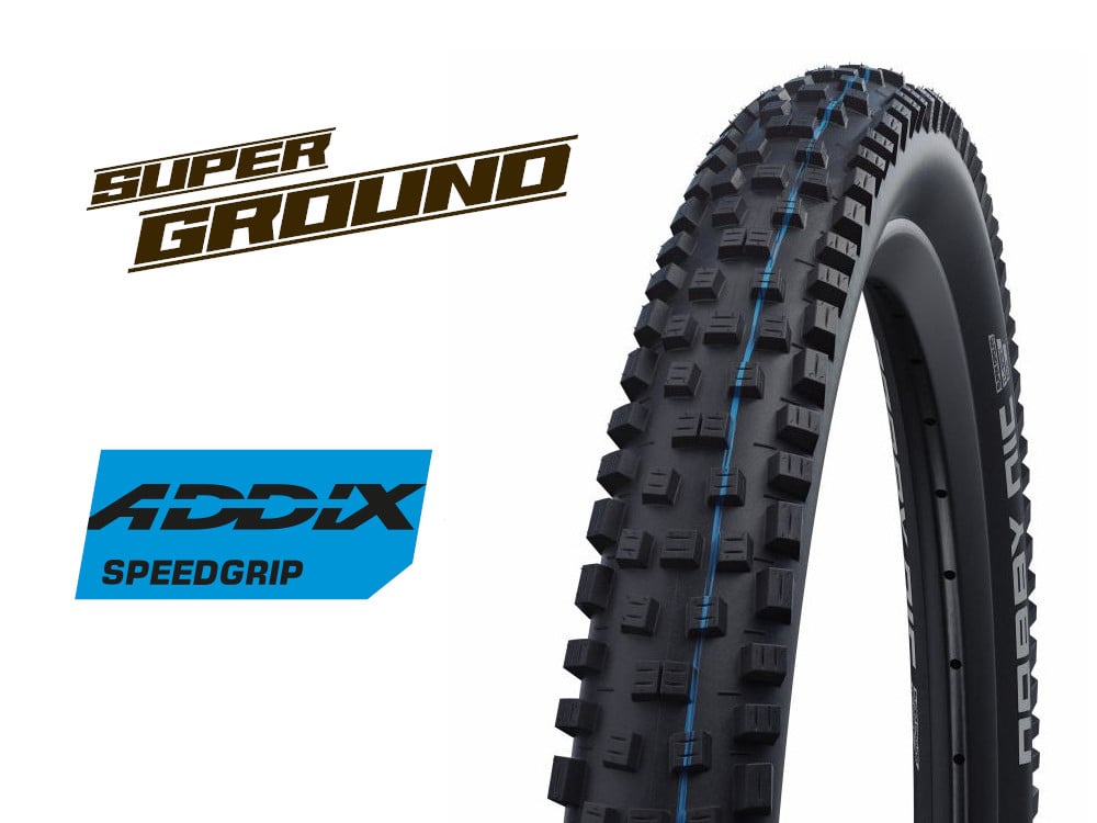 Schwalbe Nobby Nic All MTB, Touring et Enduro Pneu pliable sans chambre à air | 29 x 2,25 | Evolution Line, Addix SpeedGrip, Super Ground | Noir