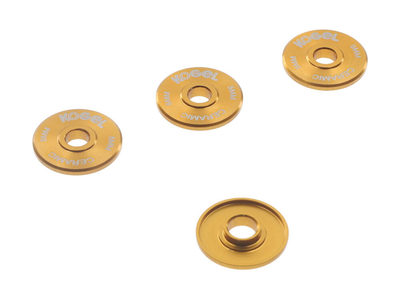 KOGEL BEARINGS Jockey Wheel Dust Caps | SRAM 11-speed MTB / 12-speed Eagle gold