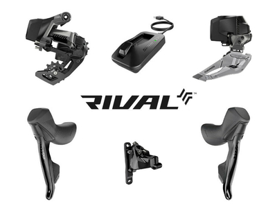SRAM Rival eTap AXS Wide Road Disc HRD Flat Mount Rennrad...