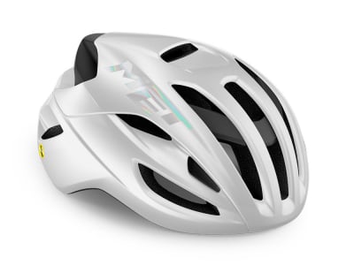 MET Bike Helmet Rivale MIPS white holographic glossy
