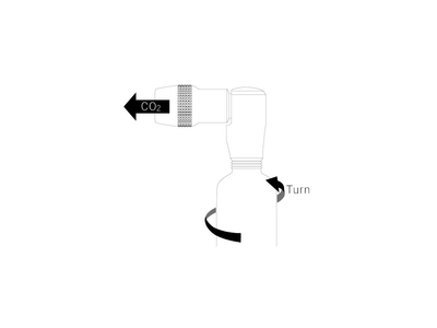 BIRZMAN Kartuschen Luftpumpe Roar Control + 3x CO2 Kartusche 16g