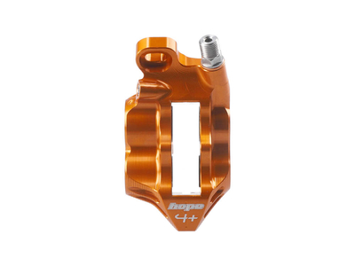 HOPE Bremssattel RX4+ Flatmount front FMF+20 für Shimano / Campagnolo | Mineralöl silber