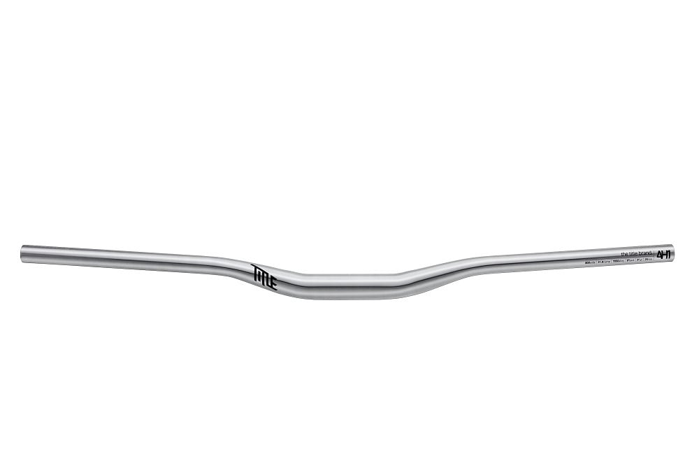 TITLE MTB AH1 31.8㎜ Chrome 38mm rise TITLE Handlebar AH1 31.8 Aluminum 25 mm Riser 31,8 x 800 mm chrome | 8