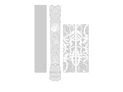 DYEDBRO Rahmenschutz Set glänzend | white Viking