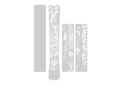 DYEDBRO Rahmenschutz Set glänzend | white Fluor