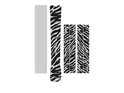 DYEDBRO Rahmenschutz Set glänzend | black Zebra