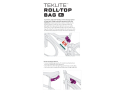 WOLFTOOTH Tasche TekLite Roll-Top Bag | 0,6 Liter Tasche mit Strap und Montageplatte