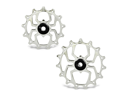ALUGEAR Jockey Wheels Set | 13/15 teeth silver