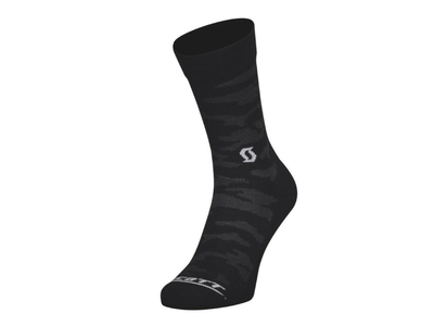 SCOTT Socken AS Trail Camo Crew | black / dark grey M (39-41)