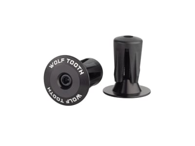WOLF TOOTH Bar End Plugs | Alloy black