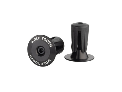 WOLFTOOTH Bar End Plugs | Alloy black