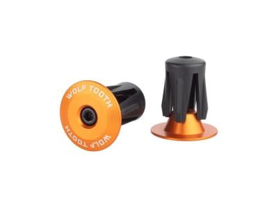WOLF TOOTH Bar End Plugs | Alloy orange
