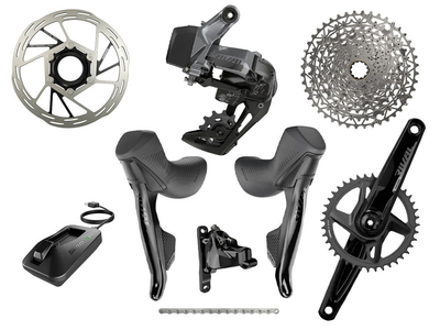 SRAM Rival XPLR eTap AXS Wide Disc HRD Flat Mount Gravel...