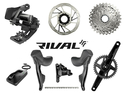 SRAM Rival XPLR eTap AXS Wide Disc HRD Flat Mount Gravel Group 1x12 | 46 Teeth 160 mm Paceline XR Rotor 160 mm | Center Lock (front and rear) without Bottom Bracket